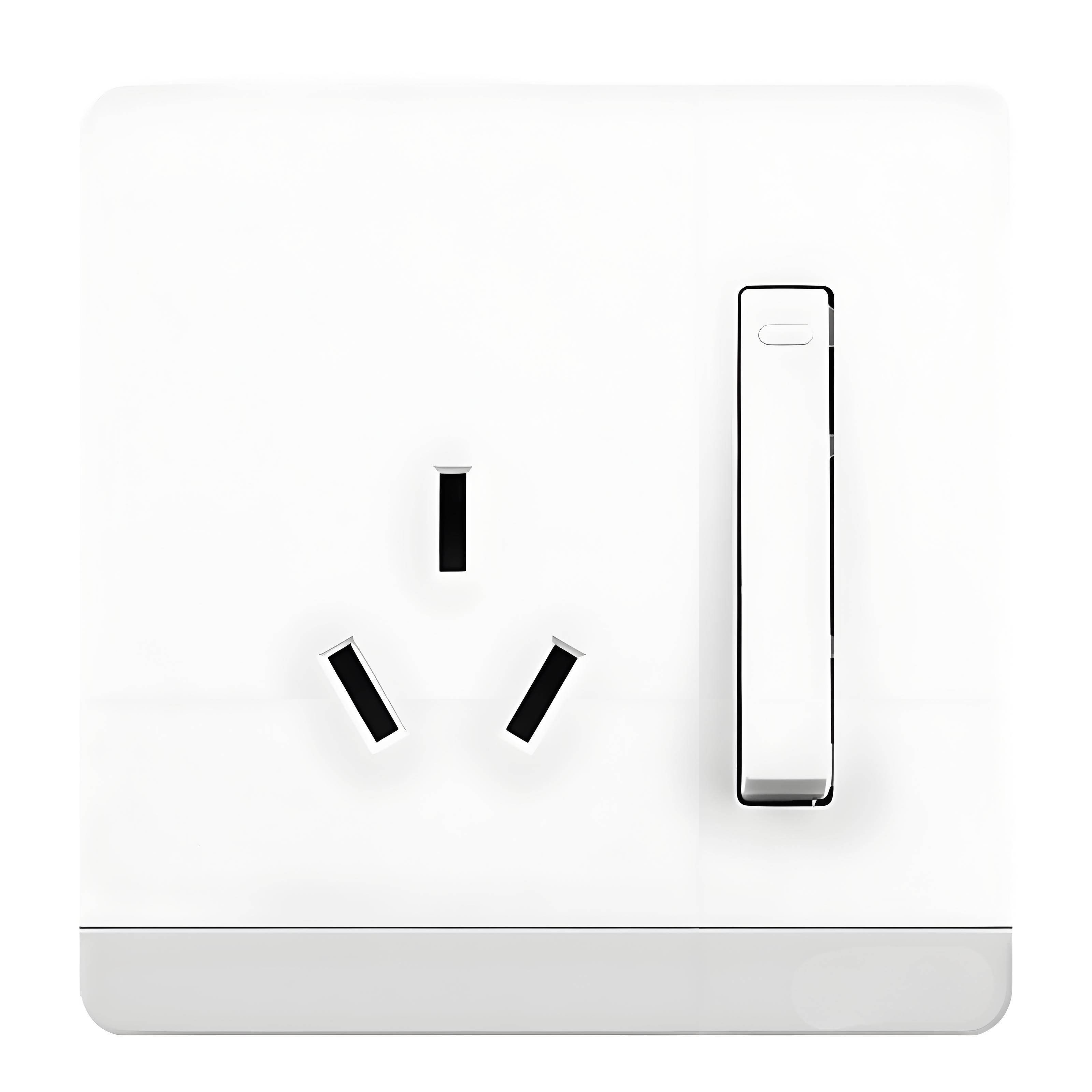 White 86 type 16a high-power one open three hole air conditioning power socket concealed