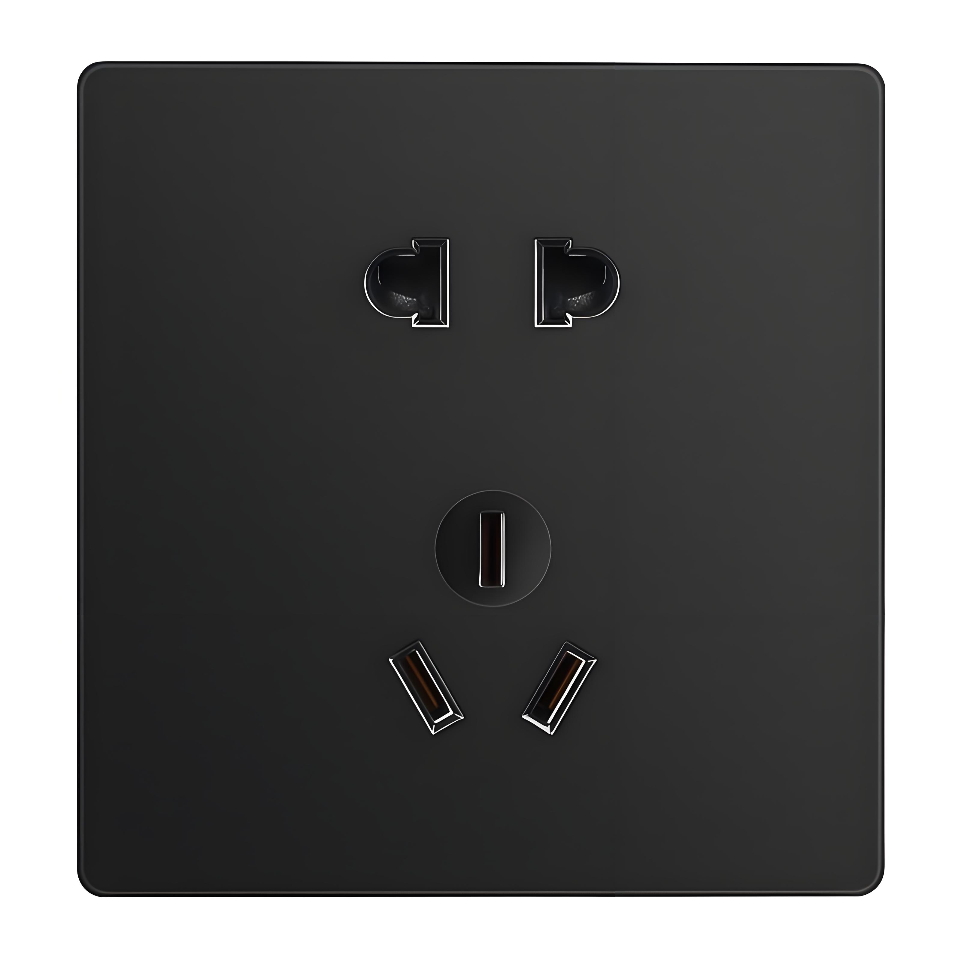 Black switch socket 2